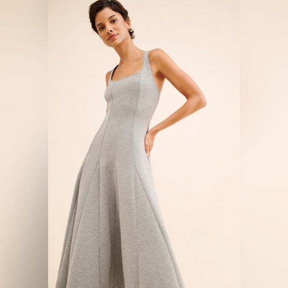 Du Paradis Sleeveless Neoprene A-line Midi dress - Picture 7 of 15